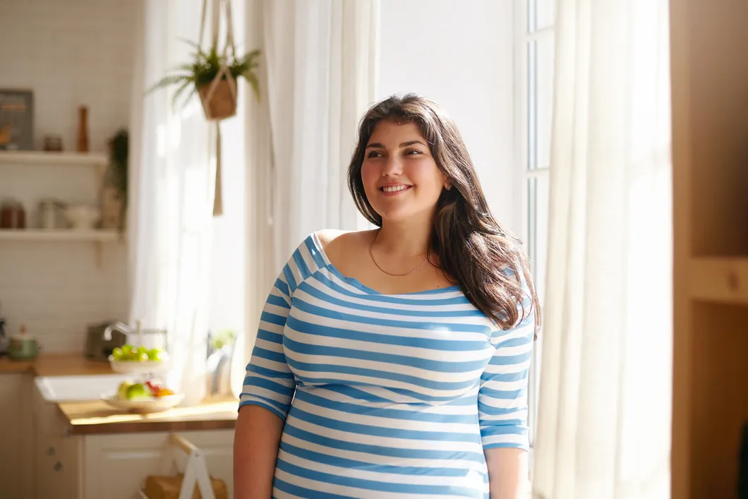 A member on her weight loss journey
